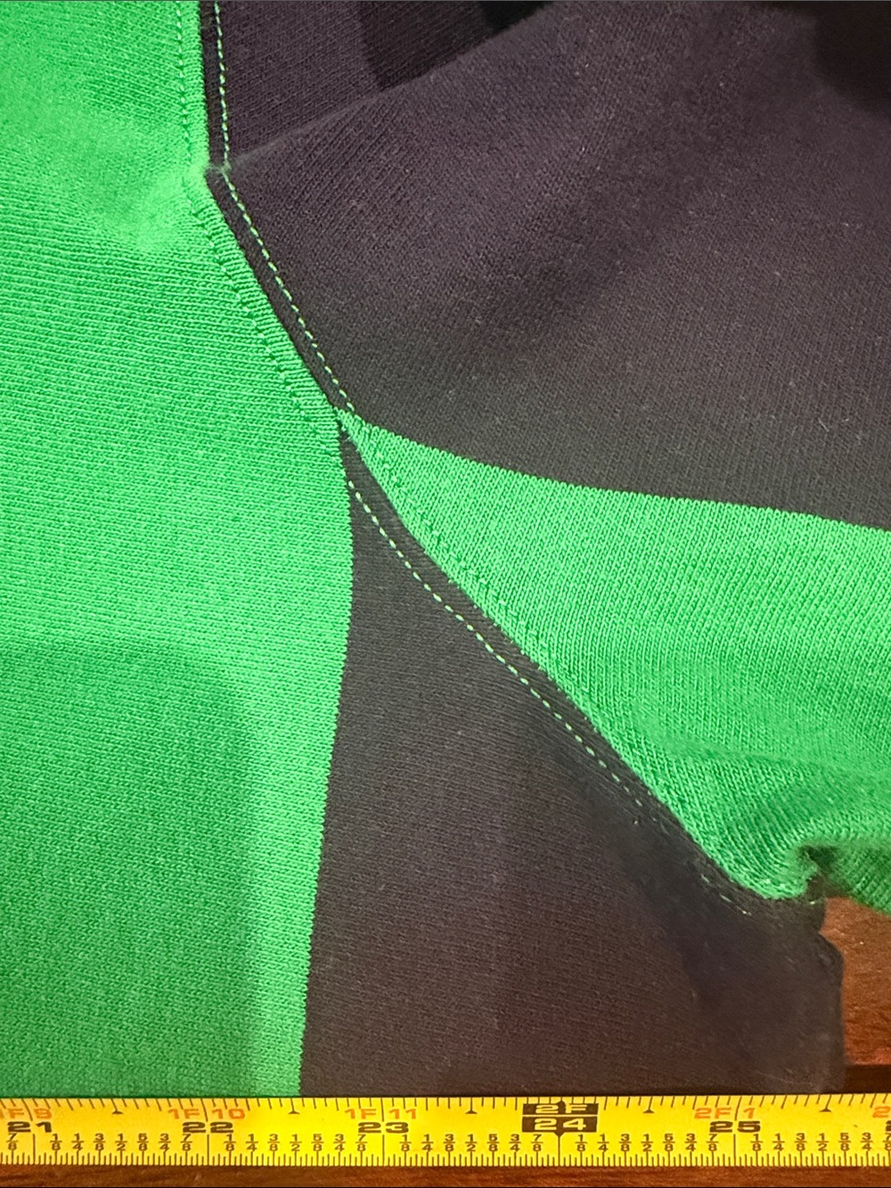 Polo Sport Men's XXL Green Navy Striped Rugby Polo Shirt - Picture 6 of 9